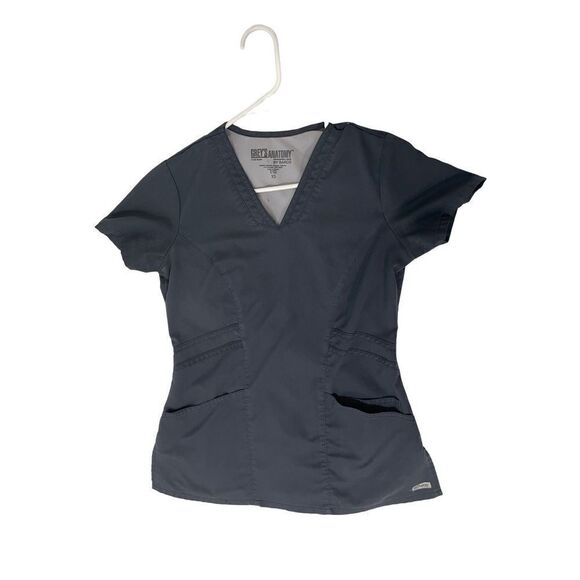 Size XSM grey Greys anatomy scrub top - Picture 1 of 5